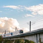 Sound Transit train on the tracks